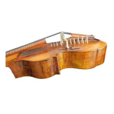 SONG Viola da gamba, Oil Finished (6x8) strings 19 1/4" Baryton Vio with 7 bridges image 6