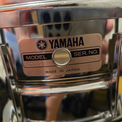 Yamaha SD-295 5.5x14" 10-Lug Steel Snare Drum 1980s - Chrome image 2