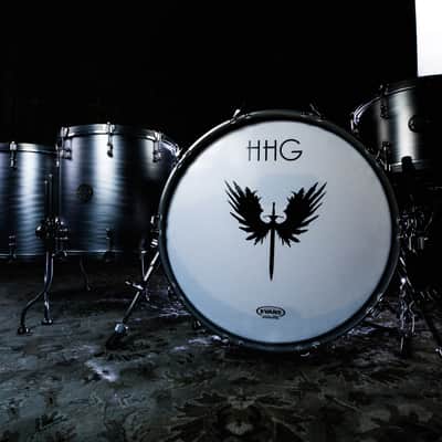 HHG Drums Carbon Steel And Walnut Kit, Brushed Satin Bild 3