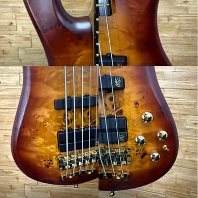 Warwick Teambuilt Streamer LX 2025 Limited Edition 5- string bass  - Honey Sunset Burst. 8lbs 3oz w/gig bag + goodies. New! image 21