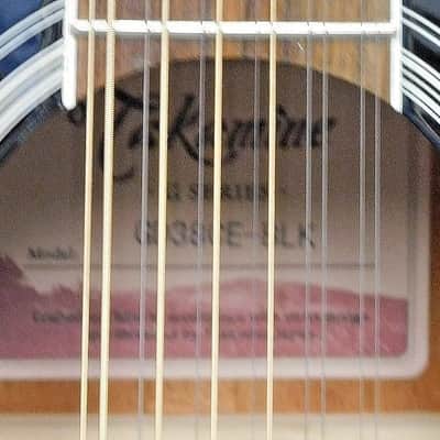 2025 Takamine GD38CE 12-String Dreadnought Acoustic-Electric Guitar! Gloss Black! VERY NICE!!! image 9