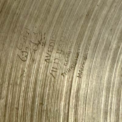 Zildjian 15" A. Zildjian '60s Stamp Hi-Hat Cymbals (Pair) 1960s - Traditional image 6