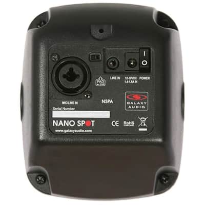 Galaxy Audio NSPA Nano Spot Personal Monitor Speaker, Black image 4