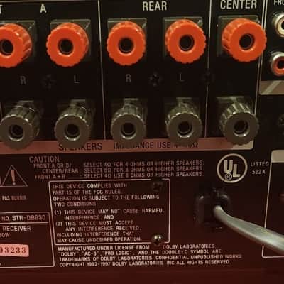 Sony Sony STR-DB830 Home Theater Receiver 90s image 8