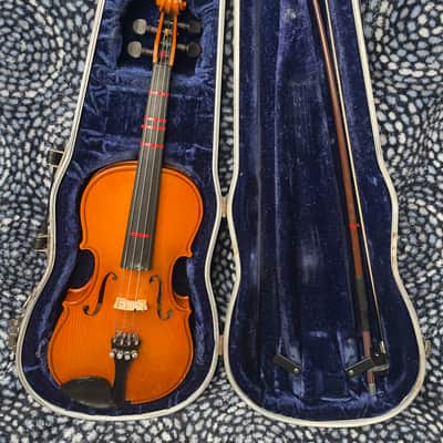 1992 Glaesel Shop Model V130 1/2 Half size violin outfit - a copy of the 1713 Antonius Stradivarius - made in romania image 1