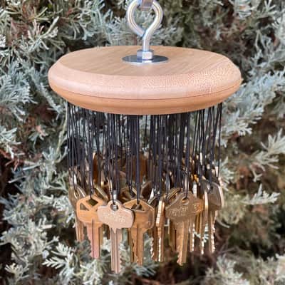 Upcycled Percussion - Key Chimes - Large - Brass Keys image 4