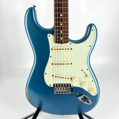2021 Fender Vintera Road Worn 60’s Stratocaster – Lake Placid Blue image 4