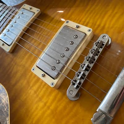 Scarce Epiphone Japan Les Paul Standard 2000 Figured Honeyburst Plaintop w/ Gibson Hardcase image 12