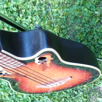Ovation celebrity acoustic bass cc274 sunburst image 6