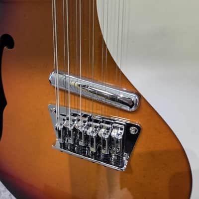 Danelectro D59 12-CS 12 Strings Electric Guitar - 2020's - Sunburst image 3