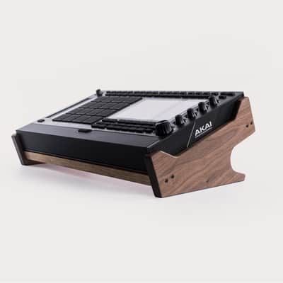 MPC Live 3 stand in solid walnut and limba | Handcrafted in Atlanta image 1