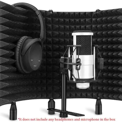 Foldable Microphone Acoustic Isolation Shield image 2