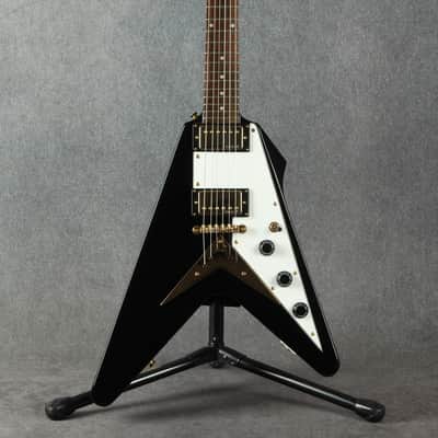 Vintage VV60 V Shape Guitar - Black - 2nd Hand image 3