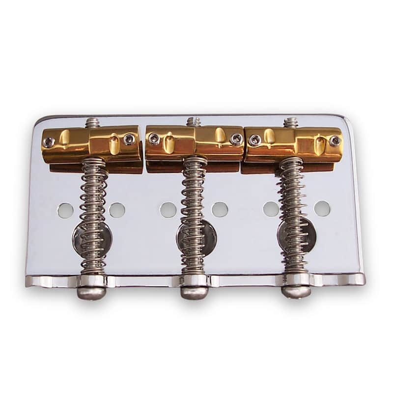 Callaham Vintage Hardtail Bridge - w/ Specialized Brass Tele Saddles for Bigsby Nickel image 1