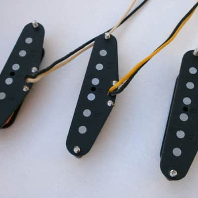 Stratocaster A5 Guitar Pickups SET Gilmour Black Strat Hand Wound Strat Q pickups Pink Floyd David image 5