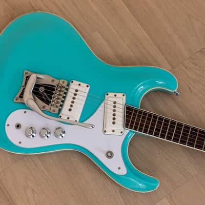 Mosrite Ventures Model Yuzo Kayama Signature Seafoam Green, Mint w/ Case & Strap, Japan Kurokumo image 9