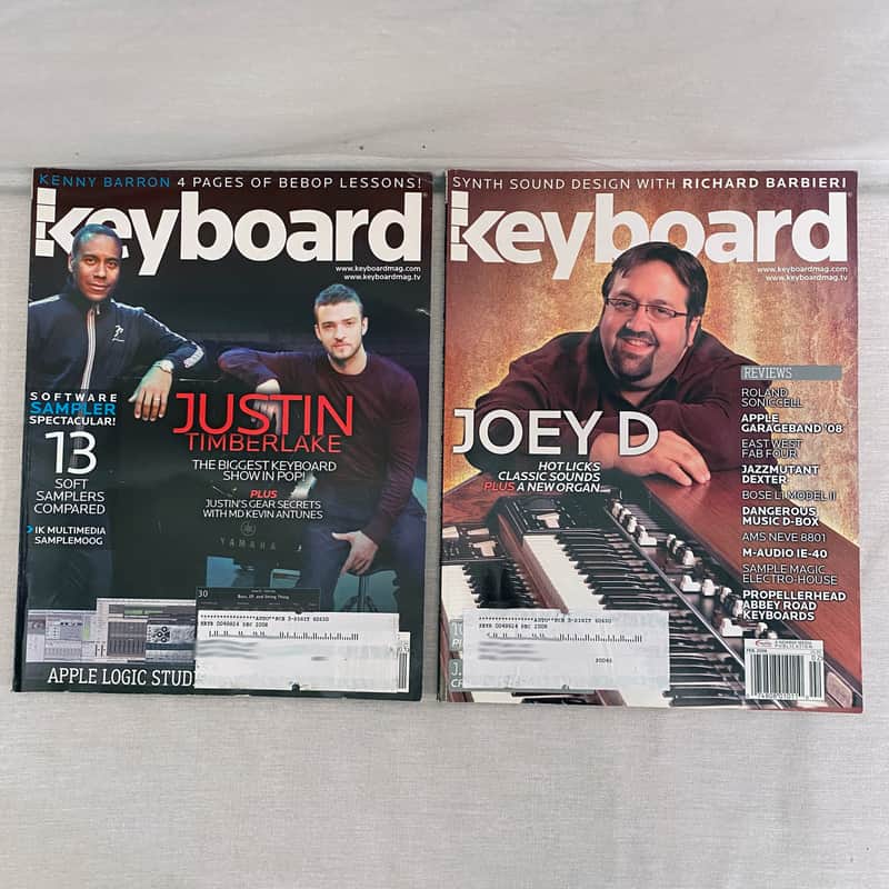 Keyboard Magazine 2008 Justin Timberlake, Joey DeFrancesco, Jordan Rudess, Medeski Martin and Wood, Herbie Hancock, Ben Folds, Danny Federici, Chuck Leavell, image 1