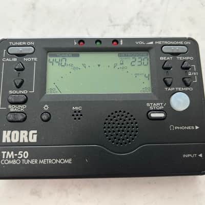 Korg TM-50 BK Combo Tuner / Metronome 2010s - Black image 1