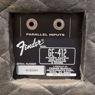 Fender Ge-412 4X12" Guitar Amplifier Speaker Cabinet Tested Cover Grill Modified image 5