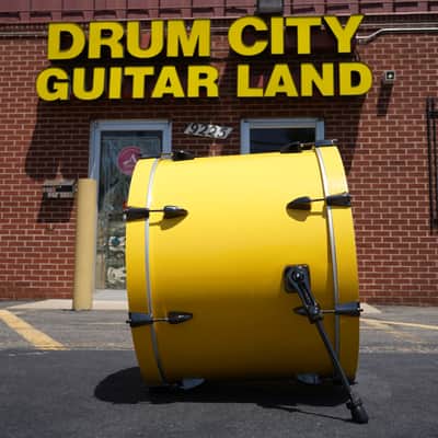 Tama Imperialstar 22" No Mount Bass Drum - Electric Yellow w/ Black Nickel Hardware | 16x22" image 2