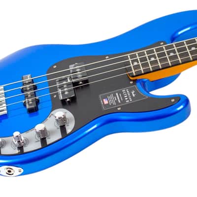 New Fender American Ultra II Precision Bass Noble Blue #US24021054 image 2