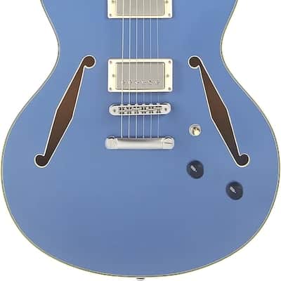 D'Angelico Excel DC Tour Semi-hollowbody Electric Guitar - Solid Black image 1