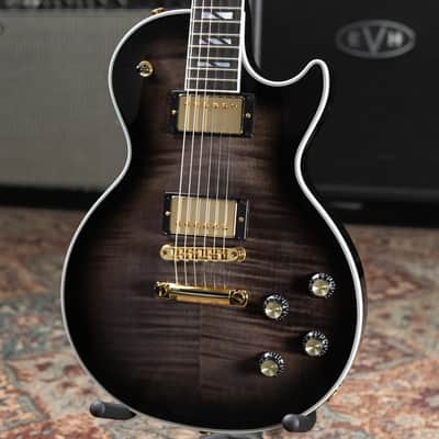 Gibson Les Paul Modern Supreme Electric Guitar - Transparent Ebony Burst with Hardshell Case image 3