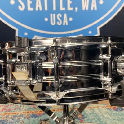 Tama - 5x14" 10-Tube Lug Snare Drum, Power Hoops 1980's - Chrome over Steel image 10
