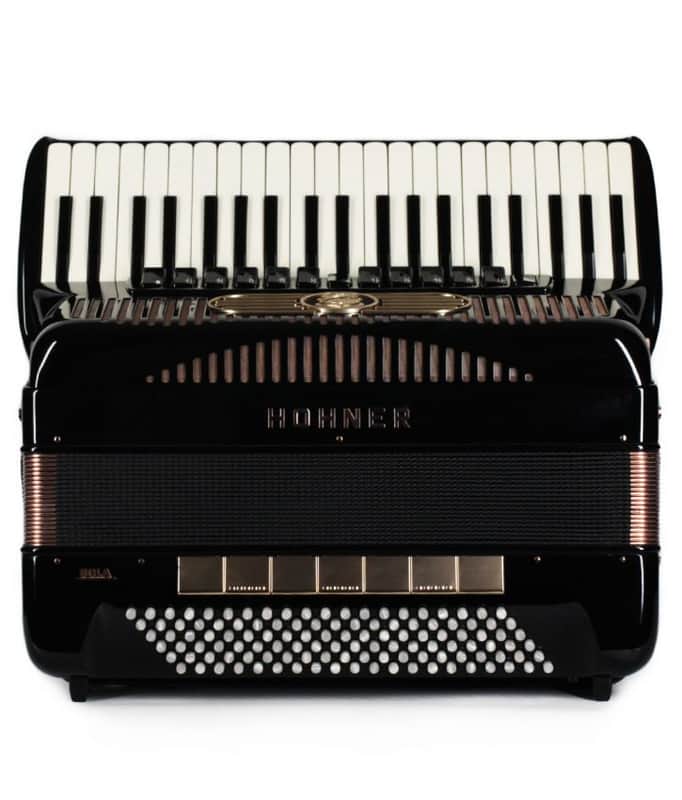 Hohner Gola 414 120 Bass 4 chörig black Jalousie