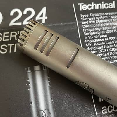 1979 AKG D224E Vintage Dynamic Microphone + Extras image 14
