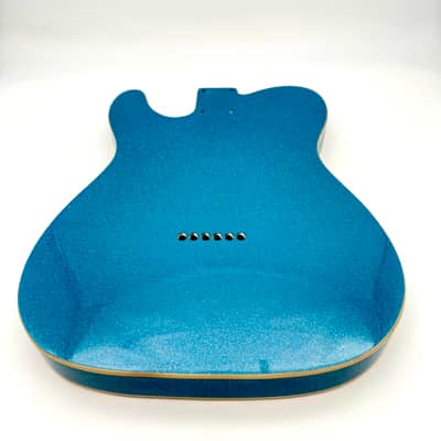 HooDoo Telecaster Body Alder Bound Blue Sparkle htb6404 image 8