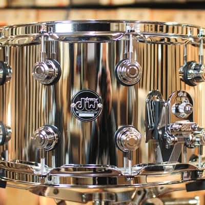 DW 8x14 Performance Chrome over Steel Snare Drum image 2