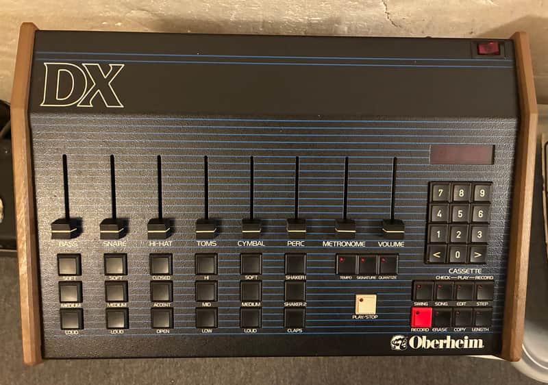 Oberheim DX 1983 - Blue with wood ends image 1