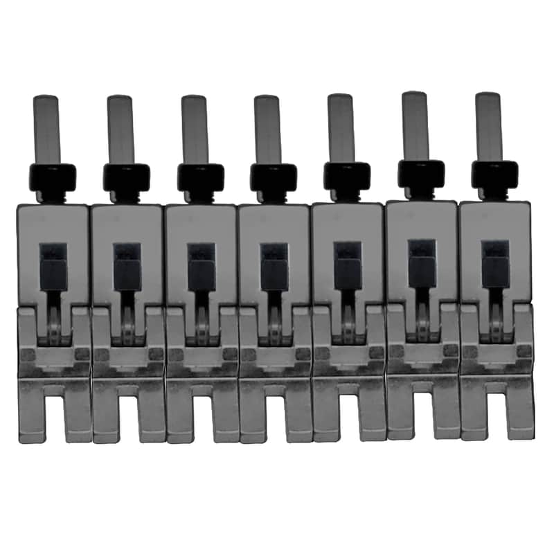 Authentic Floyd Rose 1000 Series Pro 7 String Saddle Set - Black Nickel image 1