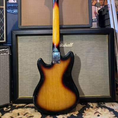 Guyatone LG-55W MIJ Vintage Dual Pickup Electric Guitar 1960s - Sunburst image 5