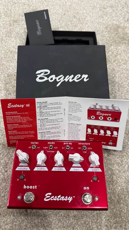 Bogner Ecstasy Red Overdrive / Distortion Pedal - Excellent Condition with Original Box & Manual