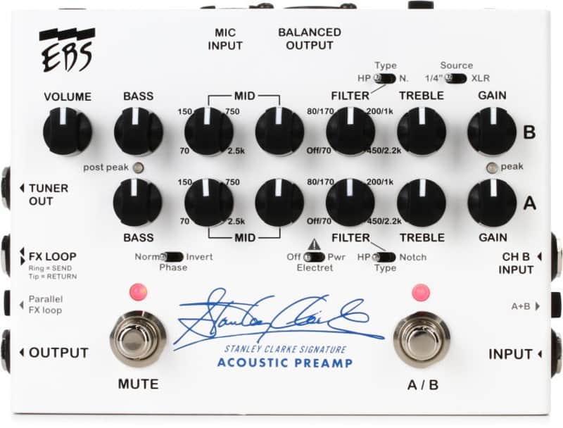 EBS Stanley Clarke Signature Acoustic Preamp (StanleyPred1) image 1
