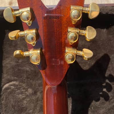Dean USA custom shop Cadillac tiger eye 2003 - Tiger Eye Flame Top Burst image 6