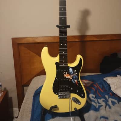 Custom Strat styled locking tuners thick straight neck tremolo image 8