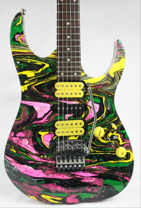 Custom Swirl Painted and Upgraded (MIK) Ibanez RG 270 Electric Guitar image 1