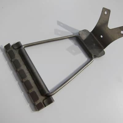 Harmony & Kay Archtop & Flat Top Guitar Tailpiece Authentic MIJ Vintage Part Circa-1950s-1960s-Nickel Silver image 3