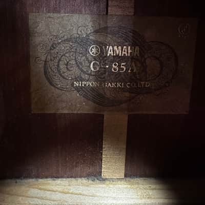 Yamaha G-85A Acoustic Guitar Natural Made In Japan image 4