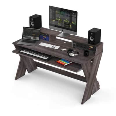 SOUND-DESK-PRO-WAL Professional Studio Workstation - Walnut image 2