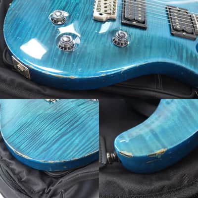 PRS 20th Anniversary Custom 24 10Top Royal Blue Electric Guitar 2005 image 4