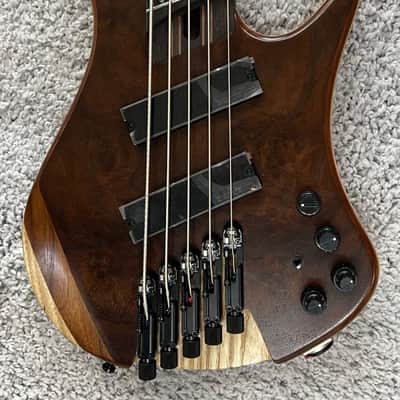 Mint Ibanez EHB1265MSNML Multi Scale Headless 5-String Bass - Natural Mocha image 1
