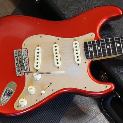 Minty! 2018 Fender Custom Shop Limited Edition Big Head Stratocaster Electric Guitar Aged Candy Apple Red + COA OHSC image 4