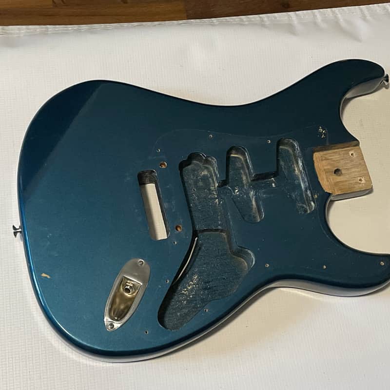 1986 Kramer Striker 300st Stratocaster Body Blue