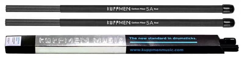 Kuppmen CFDR5A 5A Carbon Fiber Pair of Drumrod Drumsticks Made in Germany image 1