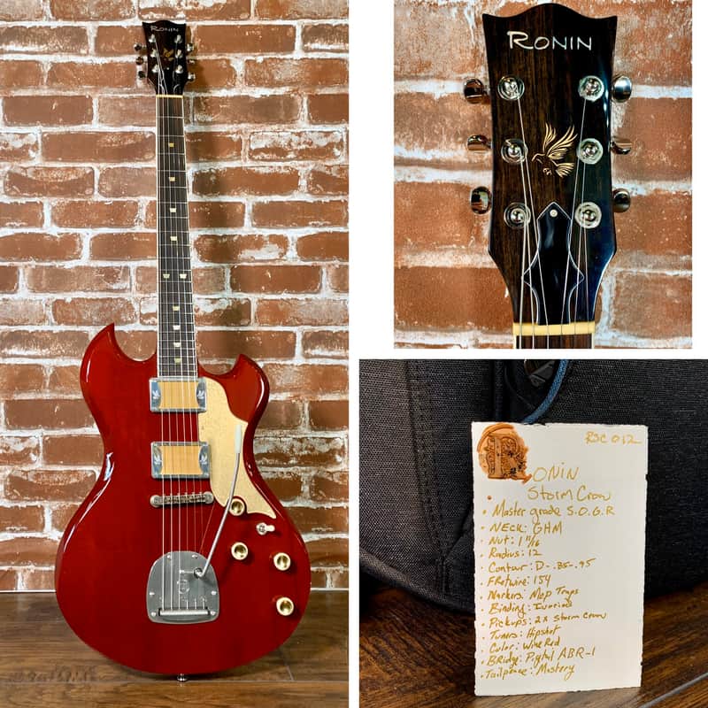 Ronin Stormcrow STD 2020/New, Wine Red, SC-Wound Foil Buckers W/ Mastery Vibrato 6lbs 11oz (Authorized Dealer) image 1