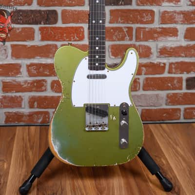 Fender Custom Shop S6 1966 Telecaster Heavy Relic #40 Summer Event Special Run in Super Aged Sage Green Metallic finish made in 2026 w/OHSC image 1